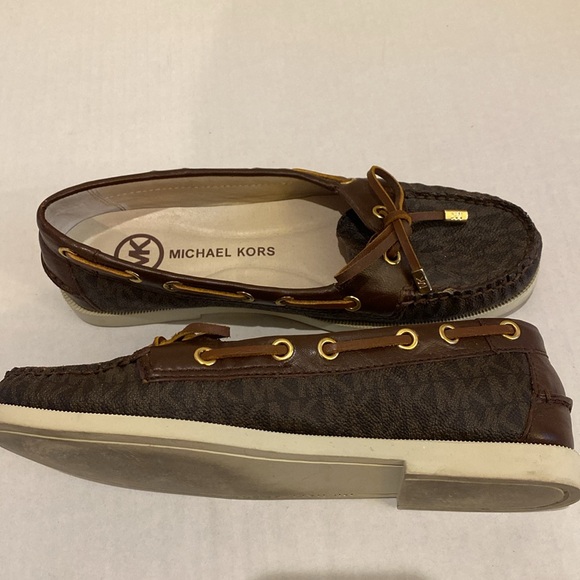Michael Kors MK Blair slip on flat loafers Moccasins size 7 1/2 M. GUC - Picture 5 of 9